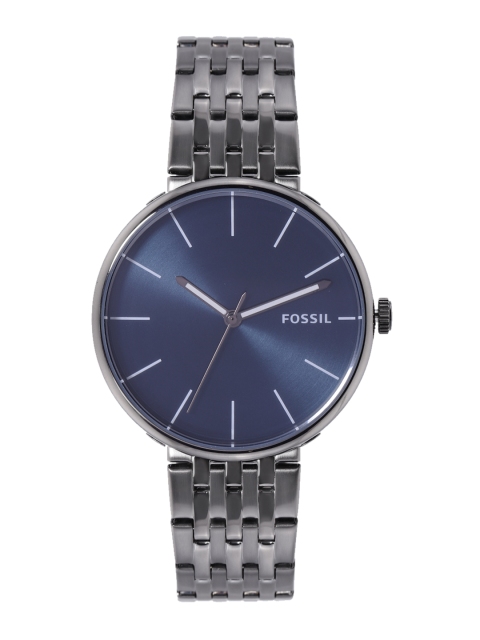 Fossil Men Blue Dial & Gunmetal-Toned Bracelet Style Straps Hutton Analogue Watch BQ2441, Navy blue
Fossil Men Blue Dial & Gunmetal-Toned Bracelet Style Straps Hutton Analogue Watch BQ2441, Navy blue