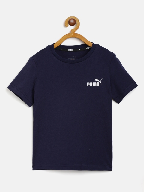 Puma Boys Navy Pure Cotton Solid Regular Fit Essential Small Logo Pure Cotton T-shirt, Navy blue
Puma Boys Navy Pure Cotton Solid Regular Fit Essential Small Logo Pure Cotton T-shirt, Navy blue