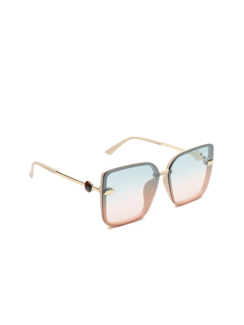 Carlton London Women UV Protected Lens Oversized Sunglasses, Blue
