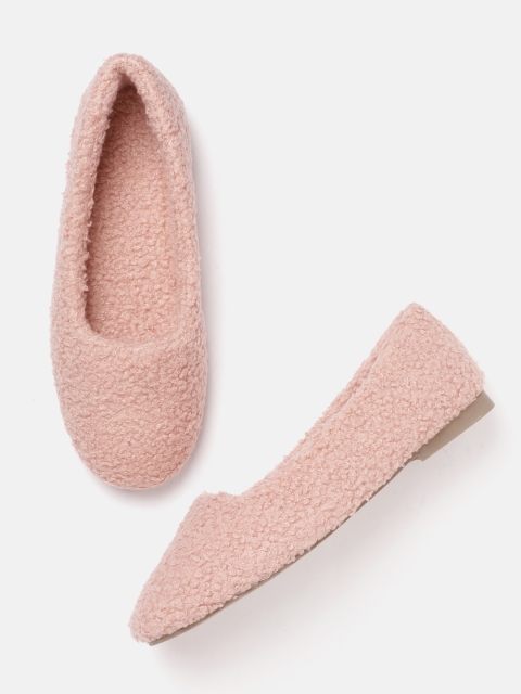 Marks & Spencer Women Pink Self Design Room Slippers