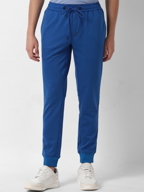 Louis Philippe Sport Blue Solid Joggers