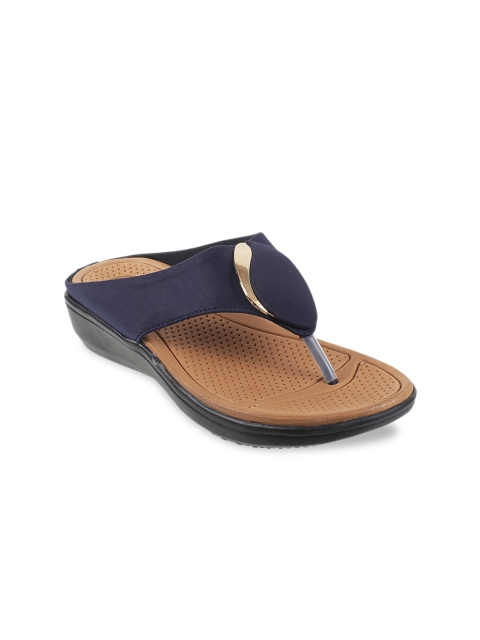 WALKWAY Blue Embellished Comfort Sandals