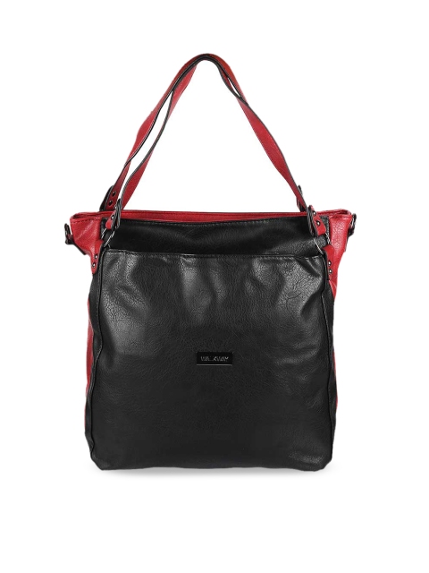WALKWAY Black & Red Shopper Shoulder Bag