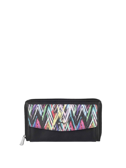 Mochi Woman Black & Pink Printed Purse Clutch