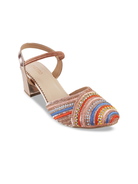 Metro Women Multicoloured Woven Design Block Pumps With Ethnic Embellishments, Multi
Metro Women Multicoloured Woven Design Block Pumps With Ethnic Embellishments, Multi