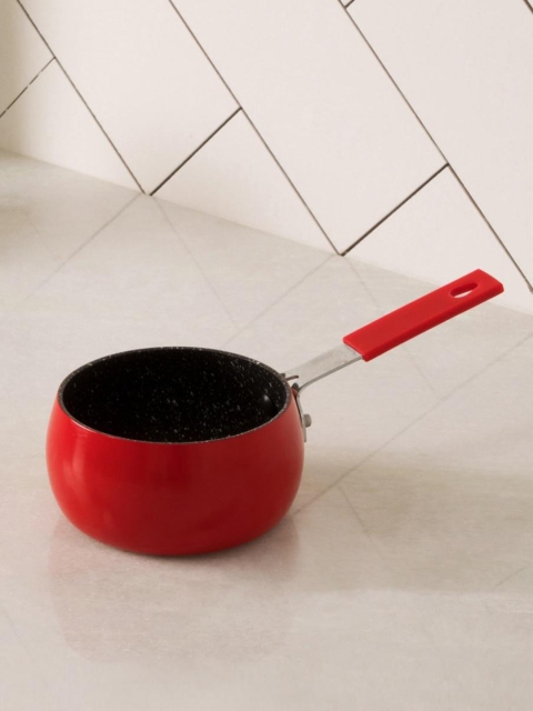 Home Centre Red & Black Textured Milk Pan