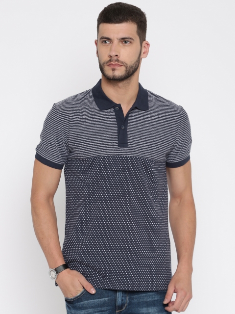 United Colors of Benetton Men Navy & White Self-design Polo Collar T-Shirt, Navy blue
United Colors of Benetton Men Navy & White Self-design Polo Collar T-Shirt, Navy blue