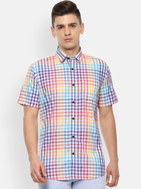 Van Heusen Sport Men Multicoloured Slim Fit Opaque Gingham Checked Casual Shirt, Multi
Van Heusen Sport Men Multicoloured Slim Fit Opaque Gingham Checked Casual Shirt, Multi