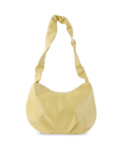 NUFA Yellow PU Shopper Hobo Bag