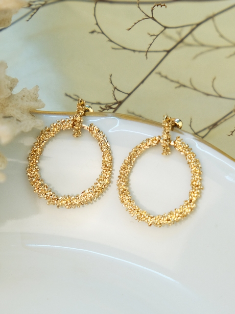 Ayesha Gold-Toned Contemporary Drop Earrings