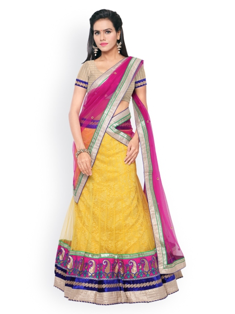 Touch Trends Beige & Yellow Brocade & Net Semi-Stitched Lehenga Choli with Dupatta
Touch Trends Beige & Yellow Brocade & Net Semi-Stitched Lehenga Choli with Dupatta