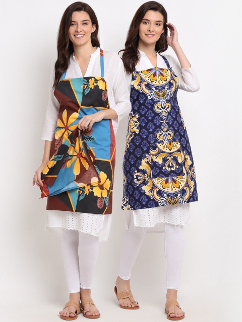 NEUDIS Pack of 2 Multicoloured Printed Apron with Front Big Centre Pocket and a Napkin, Multi
NEUDIS Pack of 2 Multicoloured Printed Apron with Front Big Centre Pocket and a Napkin, Multi