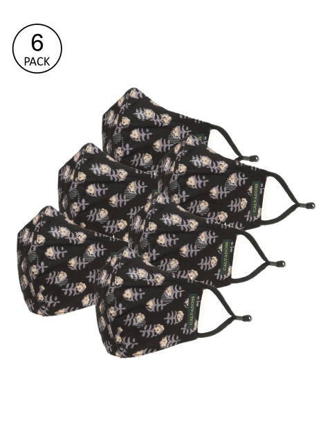 Calvadoss Men Pack Of 6 Black & Purple Printed 3-Ply Reusable Cotton Cloth Masks
Calvadoss Men Pack Of 6 Black & Purple Printed 3-Ply Reusable Cotton Cloth Masks