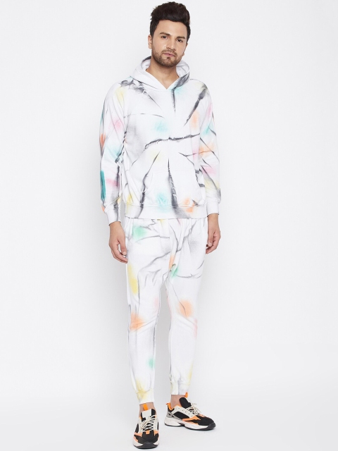 FUGAZEE Men Multi-Coloured Spray Effect Printed Oversized Relaxed-Fit Pure Cotton Tracksuit
FUGAZEE Men Multi-Coloured Spray Effect Printed Oversized Relaxed-Fit Pure Cotton Tracksuit