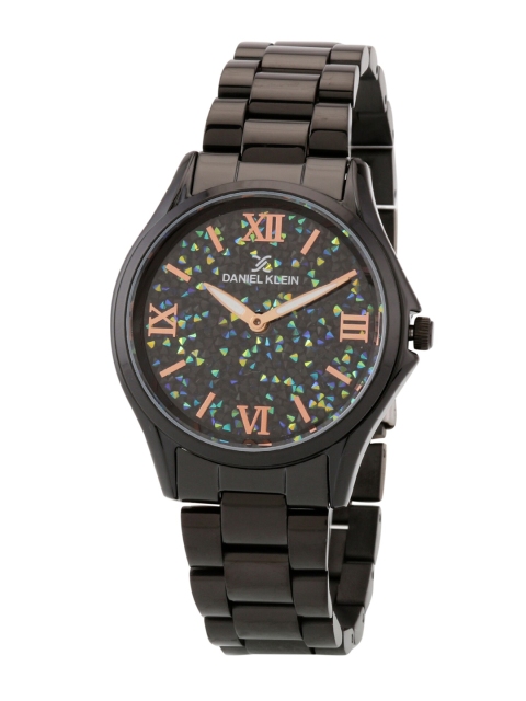 Daniel Klein Women Black Printed Dial & Black Stainless Steel Analogue Watch DK.1.12528-6
Daniel Klein Women Black Printed Dial & Black Stainless Steel Analogue Watch DK.1.12528-6