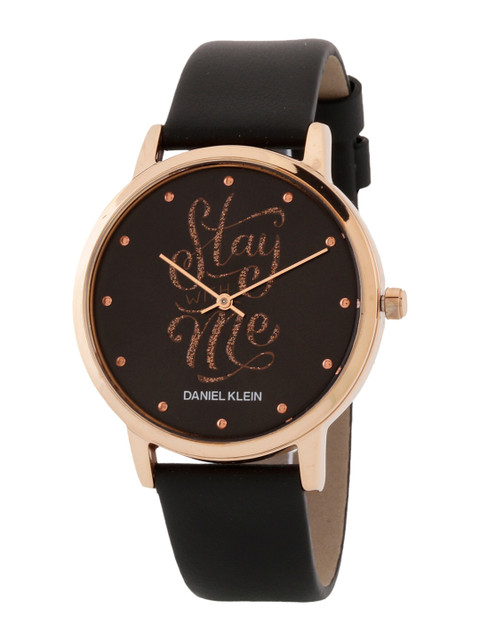 Daniel Klein Women Black Printed Dial & Black Leather Straps Analogue Watch DK 1 12631-1
Daniel Klein Women Black Printed Dial & Black Leather Straps Analogue Watch DK 1 12631-1