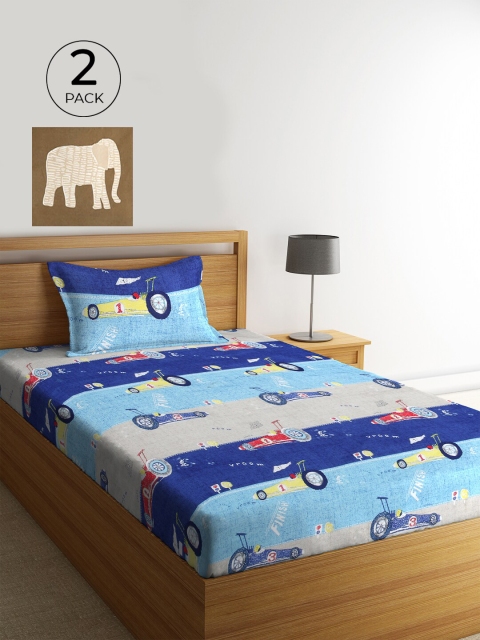 KLOTTHE Set Of 2 Multicoloured Cartoon Characters 210 TC Single Bedsheet & 2 Pillow Covers, Multi
KLOTTHE Set Of 2 Multicoloured Cartoon Characters 210 TC Single Bedsheet & 2 Pillow Covers, Multi