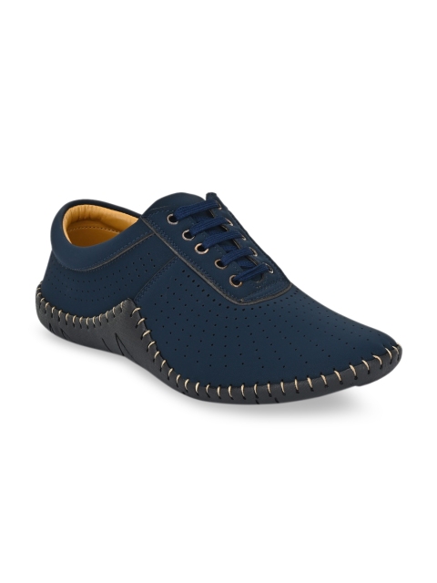 Mactree Men Blue Suede Sneakers