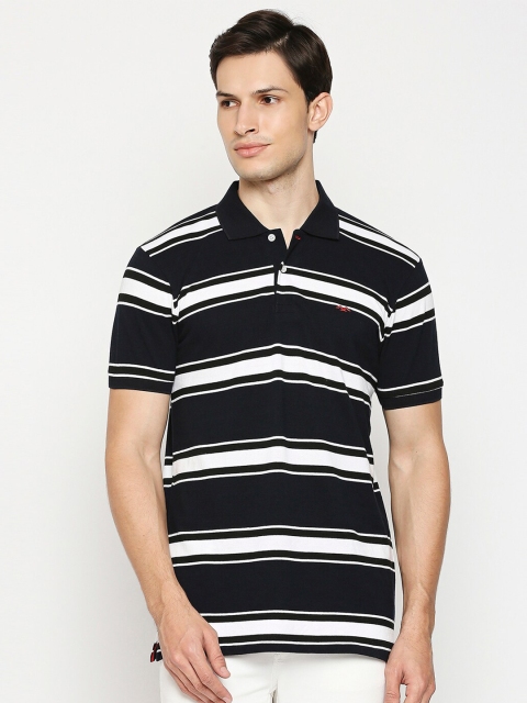 Mufti Men Navy Blue White Pure Cotton Striped Polo Collar Slim Fit Pure Cotton T-shirt
Mufti Men Navy Blue White Pure Cotton Striped Polo Collar Slim Fit Pure Cotton T-shirt