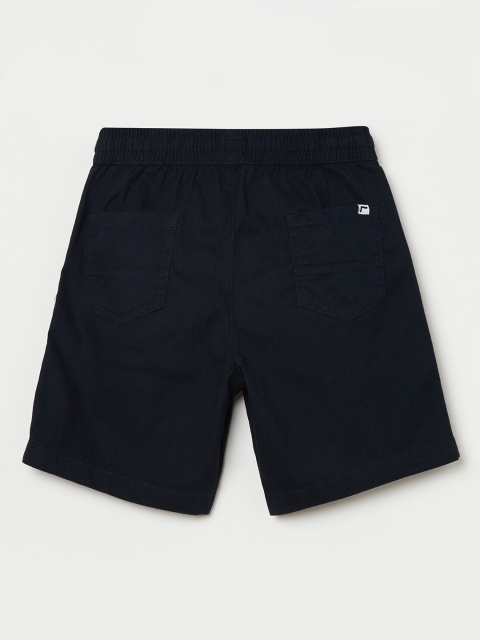 Fame Forever by Lifestyle Boys Navy Blue Slim Fit Regular Shorts