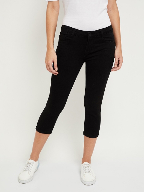 max Women Black Capris