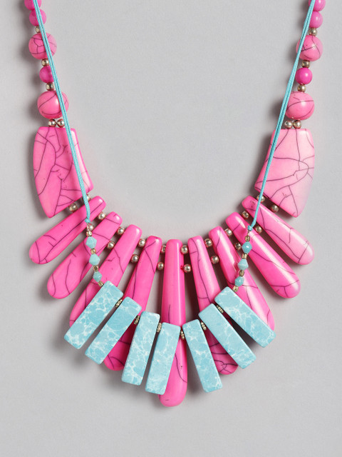 Carlton London Set of 2 Necklace, Pink 
Carlton London Set of 2 Necklace, Pink