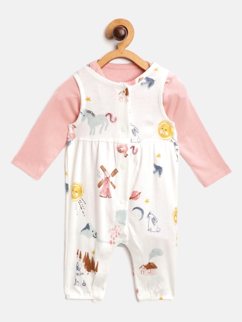 Marks & Spencer Kids Pack of Cotton Conversational Print Rompers & Solid Body Suit, White
Marks & Spencer Kids Pack of Cotton Conversational Print Rompers & Solid Body Suit, White