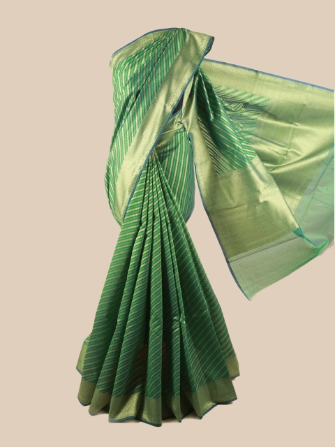 Pothys Green & Gold-Coloured Striped Woven Design Zari Art Silk Banarasi Saree
Pothys Green & Gold-Coloured Striped Woven Design Zari Art Silk Banarasi Saree