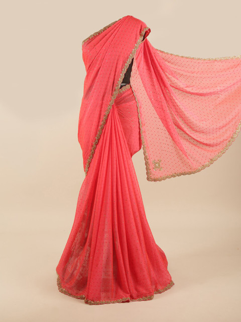 Pothys Pink & Gold-Coloured Embellished Beads and Stones Saree
Pothys Pink & Gold-Coloured Embellished Beads and Stones Saree