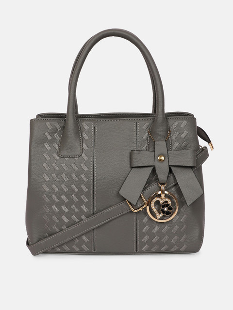 Bagsy Malone Grey PU Structured Handheld Bag with Quilted 
Bagsy Malone Grey PU Structured Handheld Bag with Quilted