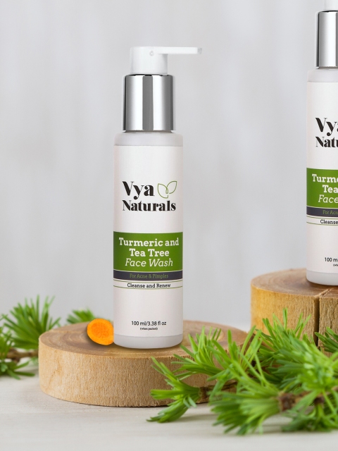 Vya Naturals Unisex Acne & Pimples Cleanse Turmeric and Tea Tree Facewash - 100ml, Transparent
Vya Naturals Unisex Acne & Pimples Cleanse Turmeric and Tea Tree Facewash - 100ml, Transparent