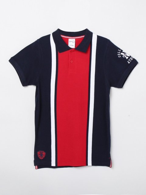 max Boys Assorted Striped Polo Collar T-shirt