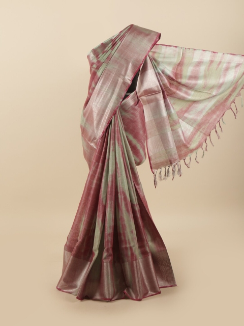 Pothys Pink & Beige Printed Saree