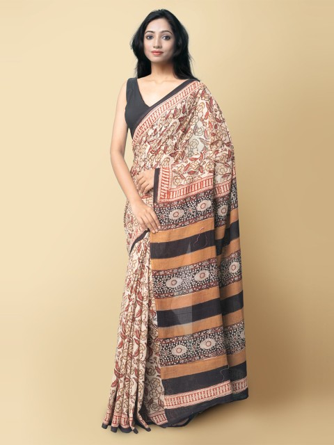 Unnati Silks Women Cream-Coloured & Maroon Pure Preet Bagru Mulmul Cotton Sustainable Saree
Unnati Silks Women Cream-Coloured & Maroon Pure Preet Bagru Mulmul Cotton Sustainable Saree
