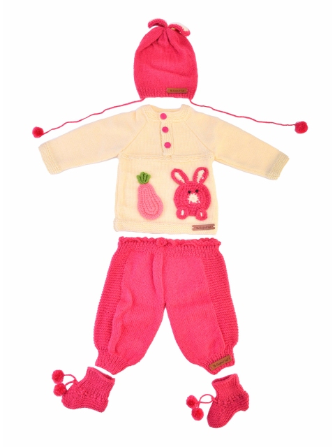 The Original Knit Kids Pink & Cream-Coloured Hand Knit Clothing Set With Booties & Beanie
The Original Knit Kids Pink & Cream-Coloured Hand Knit Clothing Set With Booties & Beanie