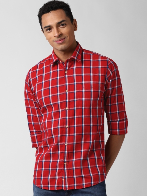 Peter England Casuals Men Red & Navy Blue Slim Fit Opaque Checked Cotton Casual Shirt
Peter England Casuals Men Red & Navy Blue Slim Fit Opaque Checked Cotton Casual Shirt