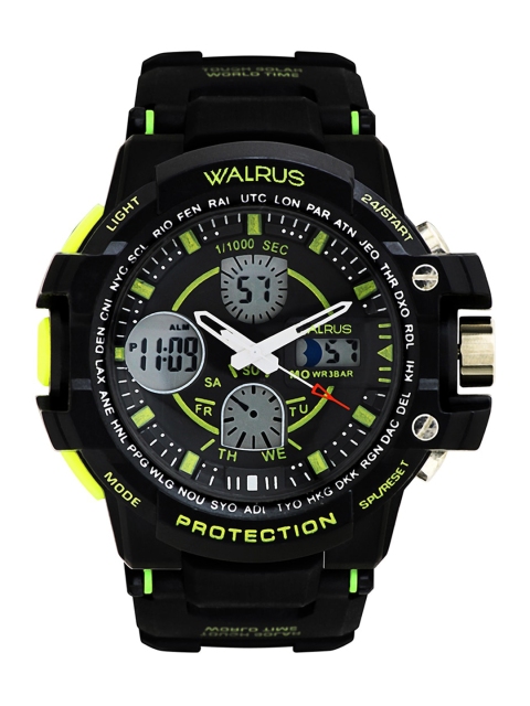 Walrus Men Green Brass Skeleton Dial & Black Straps Analogue and Digital Watch WWTM-DIGI-103
Walrus Men Green Brass Skeleton Dial & Black Straps Analogue and Digital Watch WWTM-DIGI-103