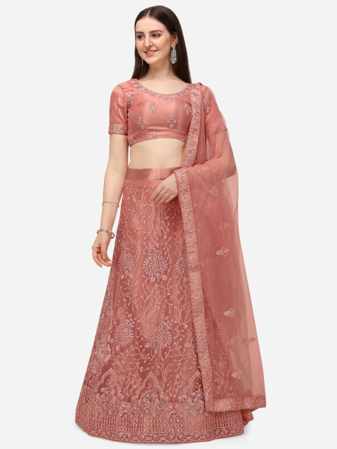 V SALES Peach-Coloured & Silver-Toned Embroidered Sequinned Semi-Stitched Lehenga & Unstitched Blouse With
V SALES Peach-Coloured & Silver-Toned Embroidered Sequinned Semi-Stitched Lehenga & Unstitched Blouse With
