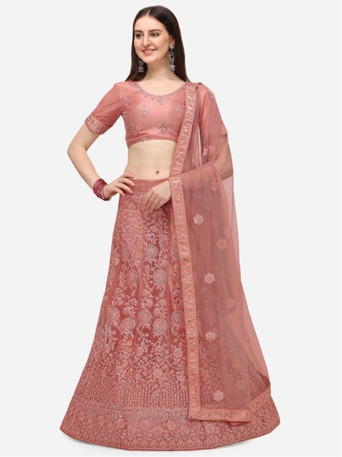 V SALES Peach-Coloured & Silver-Toned Embroidered Sequinned Semi-Stitched Lehenga & Unstitched Blouse With
V SALES Peach-Coloured & Silver-Toned Embroidered Sequinned Semi-Stitched Lehenga & Unstitched Blouse With