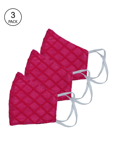Bellofox Unisex Pack Of 3 Pink Chikankari 3-Ply Reusable Pure Soft Cotton Protective Outdoor Masks
Bellofox Unisex Pack Of 3 Pink Chikankari 3-Ply Reusable Pure Soft Cotton Protective Outdoor Masks