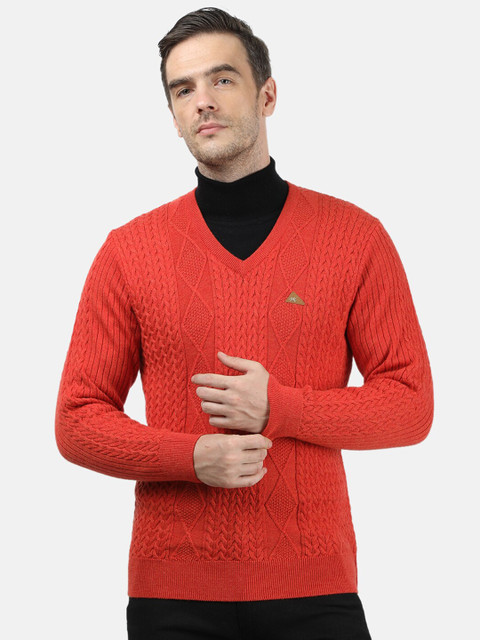 Monte Carlo Men Orange Cable Knit Pullover
Monte Carlo Men Orange Cable Knit Pullover