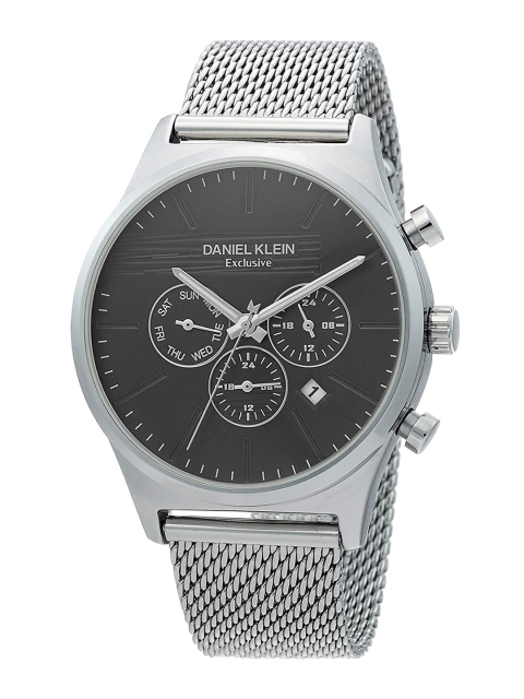 Daniel Klein Men Black Dial Stainless Steel Wrap Around Straps Analogue Watch DK 1 12358-2
Daniel Klein Men Black Dial Stainless Steel Wrap Around Straps Analogue Watch DK 1 12358-2