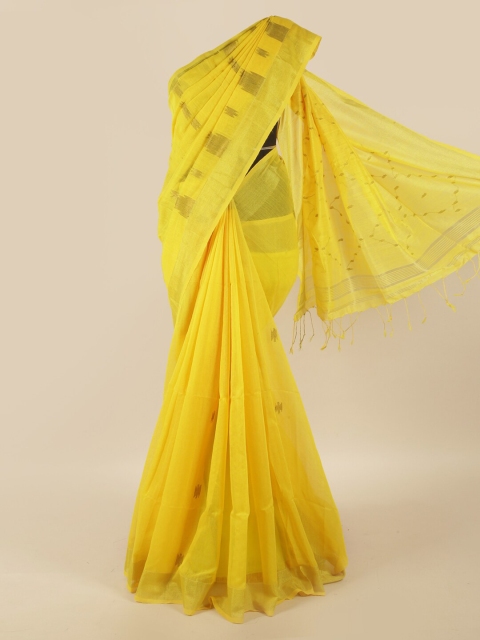 Pothys Yellow Woven Design Saree