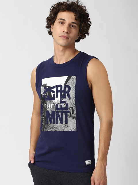 Peter England Casuals Men Navy Blue & White Typography Printed Lounge T-shirt
Peter England Casuals Men Navy Blue & White Typography Printed Lounge T-shirt