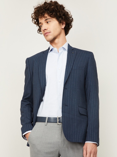 CODE by Lifestyle Men Navy Blue & White Striped Slim-Fit Single-Breasted Formal Blazer
CODE by Lifestyle Men Navy Blue & White Striped Slim-Fit Single-Breasted Formal Blazer