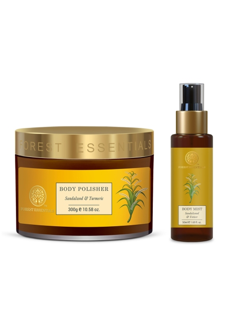 Forest Essentials Set of Sandalwood & Turmeric Body Scrub & Travel Size Body Mist, Orange
Forest Essentials Set of Sandalwood & Turmeric Body Scrub & Travel Size Body Mist, Orange