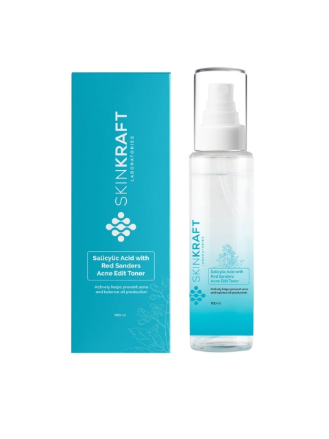 SKINKRAFT Customized Toner Salicylic Acid with Red Sanders Acne Edit Toner, Transparent
SKINKRAFT Customized Toner Salicylic Acid with Red Sanders Acne Edit Toner, Transparent