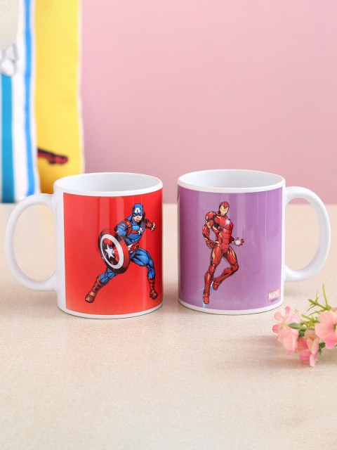 Ferns N Petals Set Of 2 Multicoloured Marvel Superhero Printed Ceramic Glossy Mugs, Multi
Ferns N Petals Set Of 2 Multicoloured Marvel Superhero Printed Ceramic Glossy Mugs, Multi