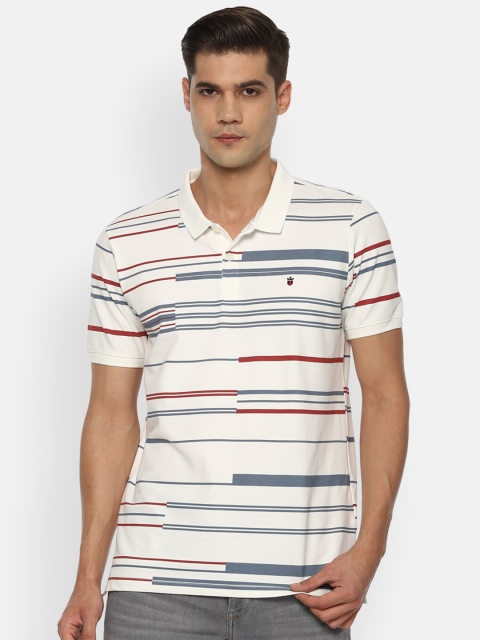Louis Philippe Sport Men Cream-Coloured & Blue Striped Polo Collar Slim Fit Cotton T-shirt
Louis Philippe Sport Men Cream-Coloured & Blue Striped Polo Collar Slim Fit Cotton T-shirt