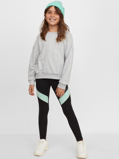 H&M Girls Black & Green Leggings